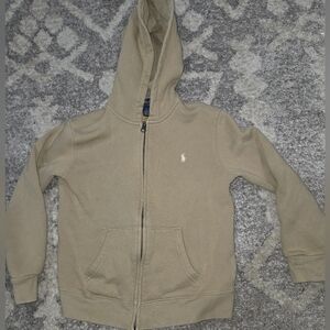 Polo by Ralph Lauren Beige Zip-Up Hoodie